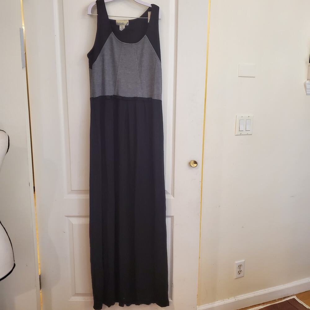 Marilyn K Colorblock Knit Maxi Lounge Dress Size S